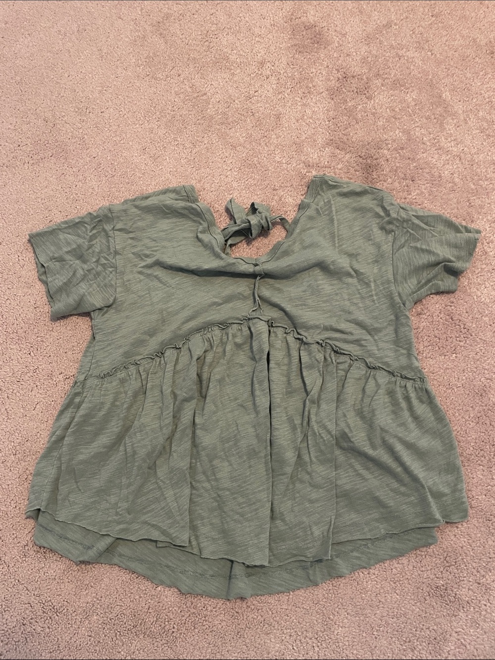 AMERICAN EAGLE | NWT 🏷️ so soft vneck oversized flowy boho  tshirt green - XS